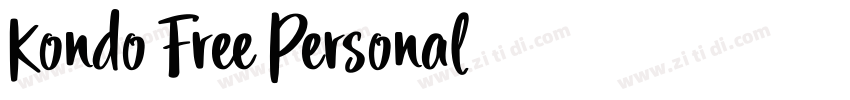 Kondo Free Personal字体转换